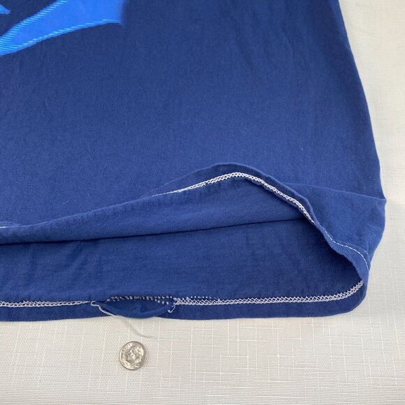 Vintage Nine Inch Nails OFFICIAL Pretty Hate Machine Blue T-Shirt! 90s XXXL 3XL - Picture 10 of 16